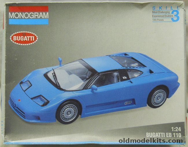 Monogram 1/24 Bugatti EB 110 (EB110), 2436 plastic model kit